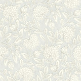 Brewster Home Fashions Chesapeake Wildflower Vadouvan Jacobean Trail Light Blue Wallpaper