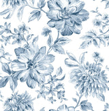 Brewster Home Fashions Brewster Brewster Essentials UW25895 Blue Wallpaper
