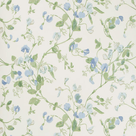 Cole & Son SWEET PEA BLUE Wallpaper