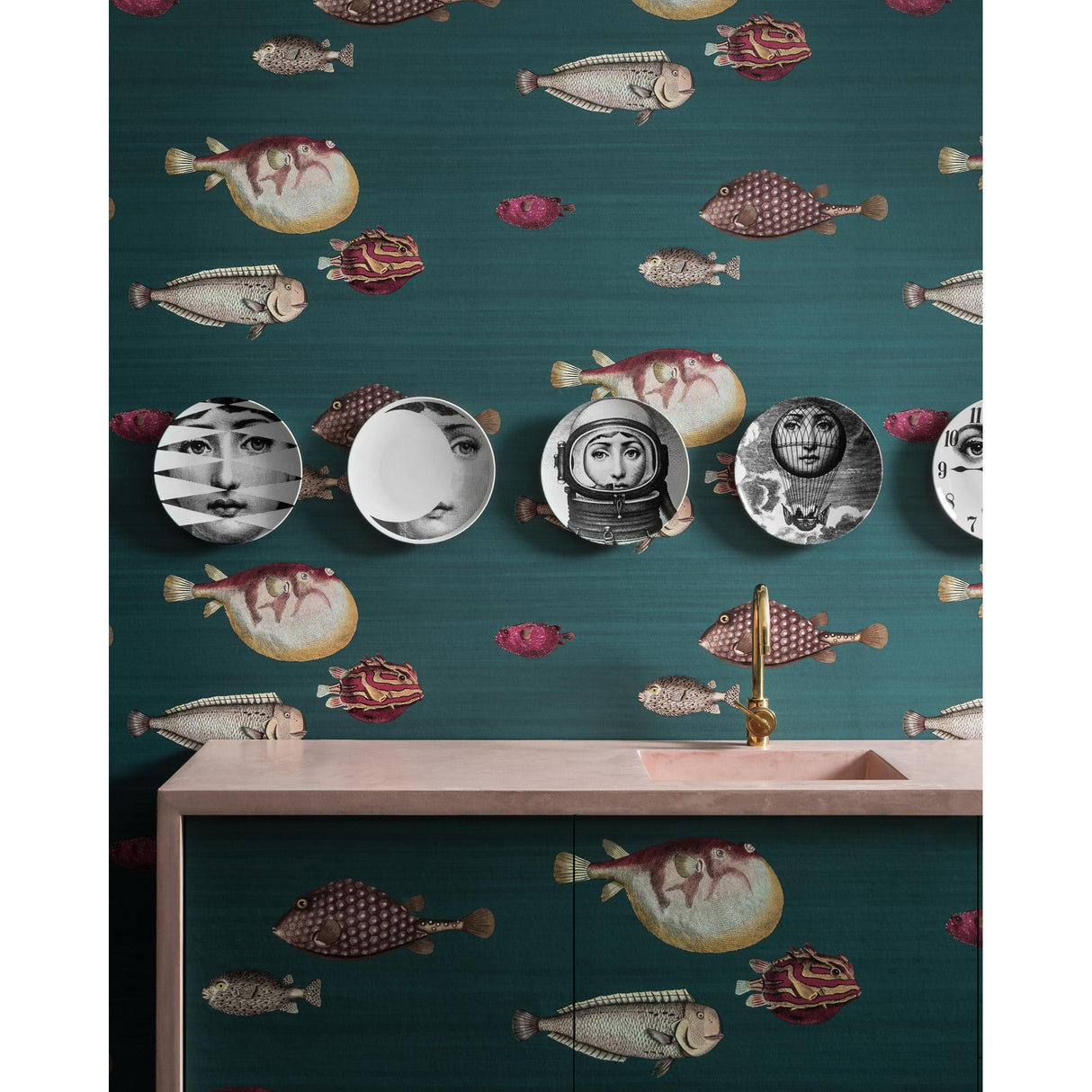 Cole & Son ACQUARIO VIRIDIAN Wallpaper