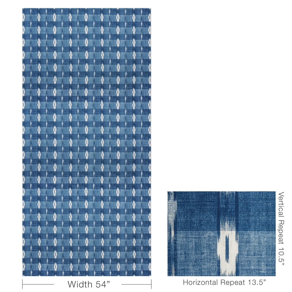 Brunschwig & Fils GIRARD PRINT INDIGO Fabric