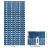 Brunschwig & Fils GIRARD PRINT INDIGO Fabric