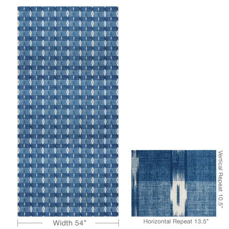 Brunschwig & Fils GIRARD PRINT INDIGO Fabric