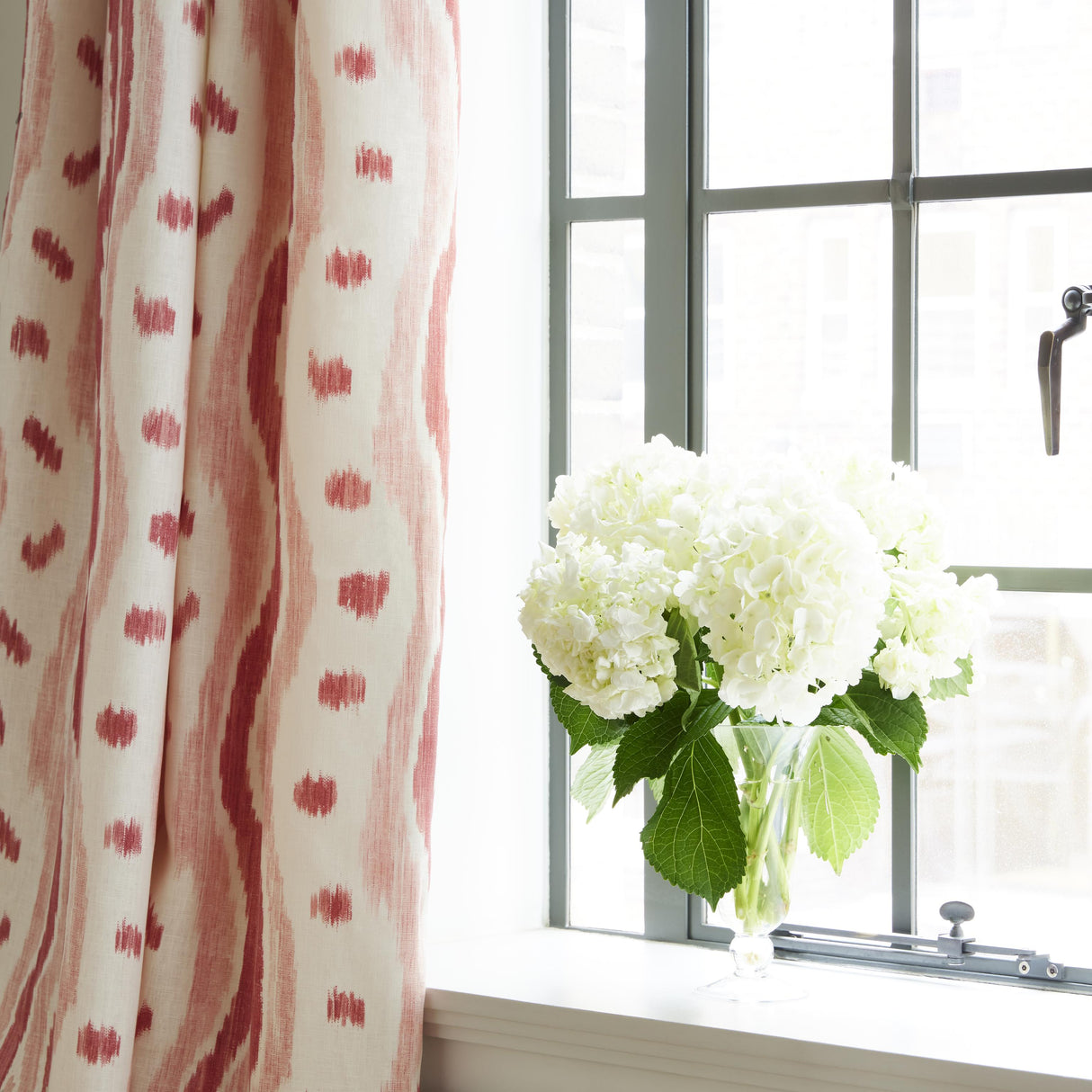 Lee Jofa IKAT STRIPE CORAL Fabric