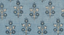 G P & J Baker POPPY SPRIG BLUE Fabric