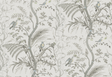 Brunschwig & Fils BIRD AND THISTLE GRAY Wallpaper