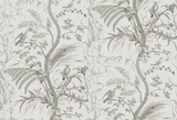 Brunschwig & Fils BIRD AND THISTLE GRAY Wallpaper