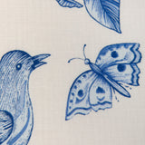 Brunschwig & Fils BIRD AND THISTLE COTTON PRINT BLUE Fabric