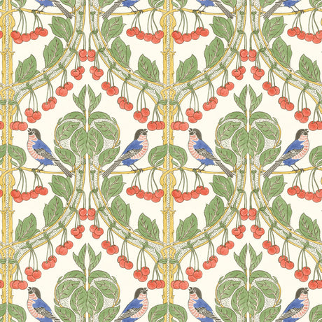G P & J Baker BIRDS & CHERRIES MULTI Wallpaper