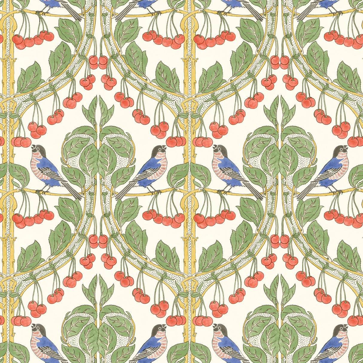 G P & J Baker BIRDS & CHERRIES MULTI Wallpaper