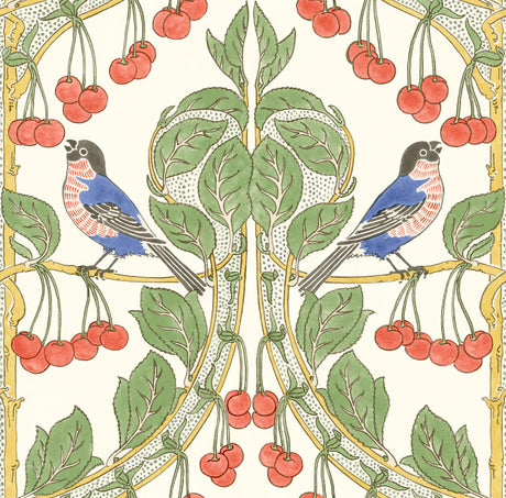 G P & J Baker BIRDS & CHERRIES MULTI Wallpaper