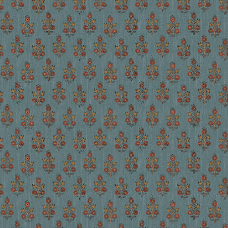 G P & J Baker POPPY SPRIG DENIM Wallpaper