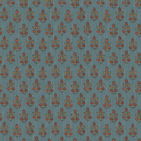 G P & J Baker POPPY SPRIG DENIM Wallpaper