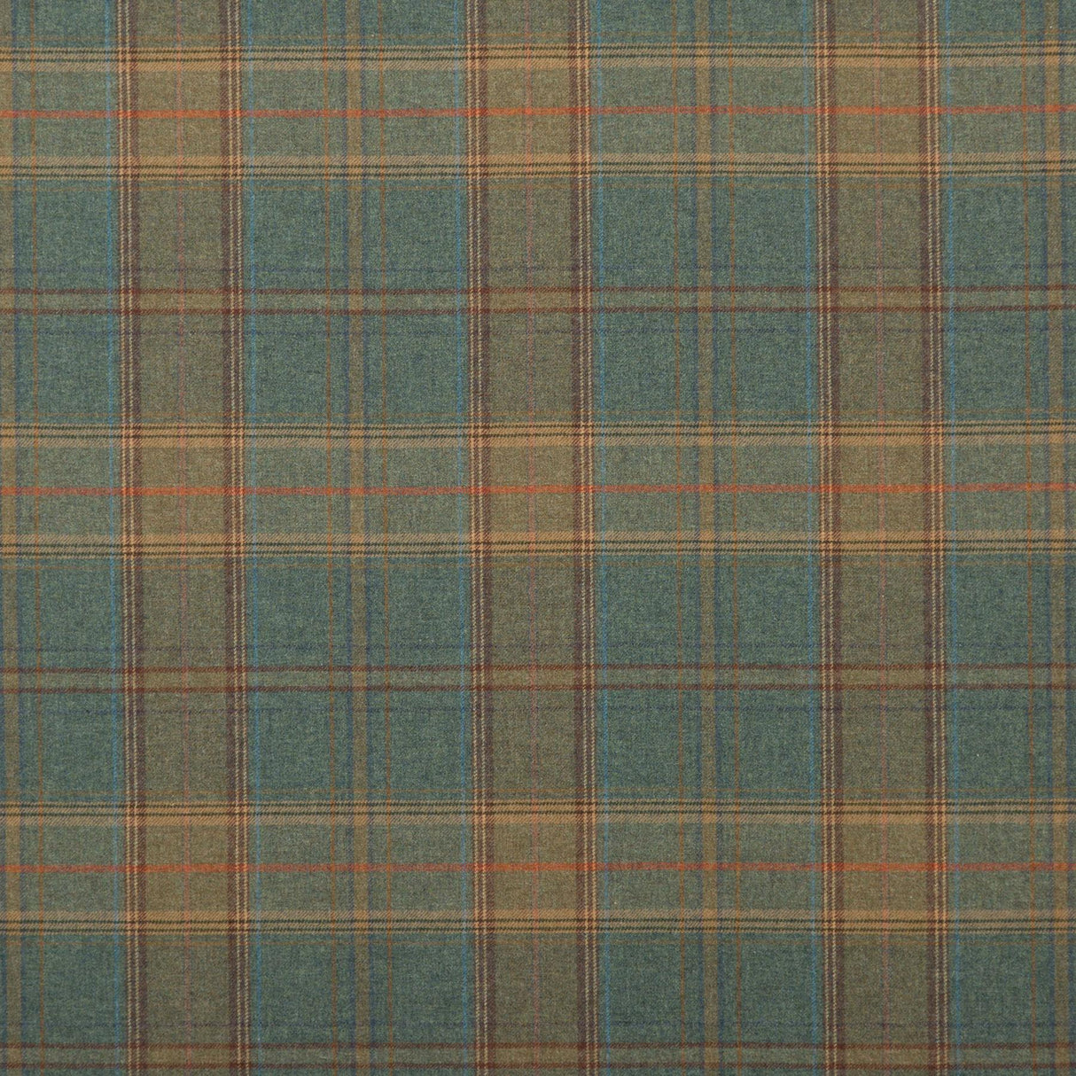 Mulberry SHETLAND PLAID TEAL Fabric