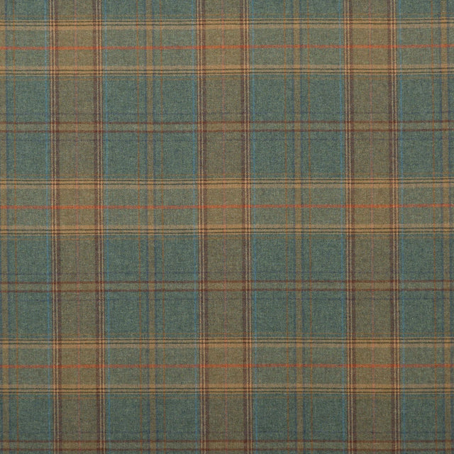 Mulberry SHETLAND PLAID TEAL Fabric