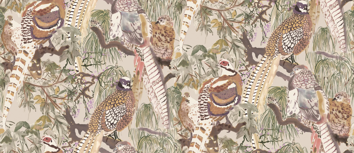 Mulberry GAME BIRDS ANTIQUE Wallpaper