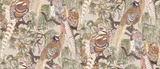 Mulberry GAME BIRDS ANTIQUE Wallpaper