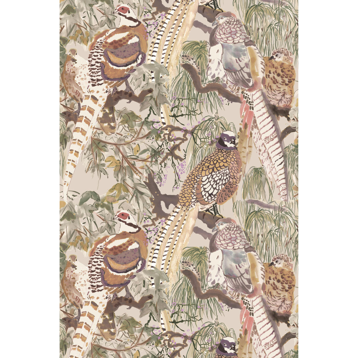 Mulberry GAME BIRDS ANTIQUE Wallpaper