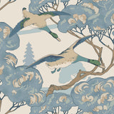 Mulberry GRAND FLYING DUCKS BLUE Wallpaper