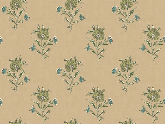 Mulberry SOMERTON EMERALD Wallpaper