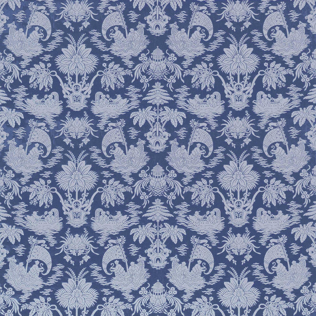 Gaston Y Daniela GUANGXU AZUL Upholstery Fabric