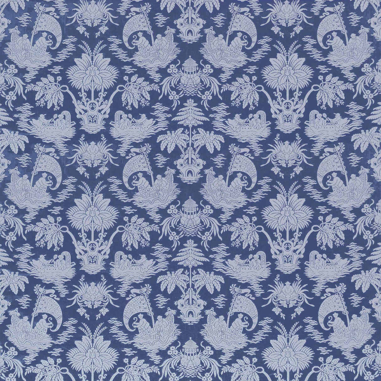 Gaston Y Daniela GUANGXU AZUL Upholstery Fabric