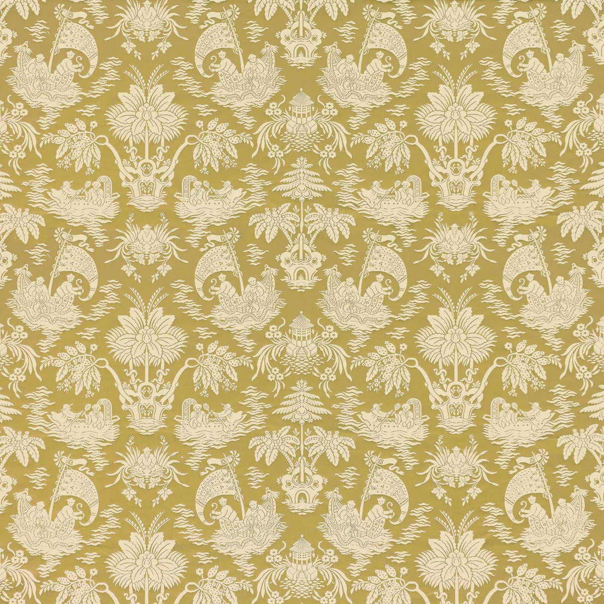 Gaston Y Daniela GUANGXU AMARILLO Upholstery Fabric