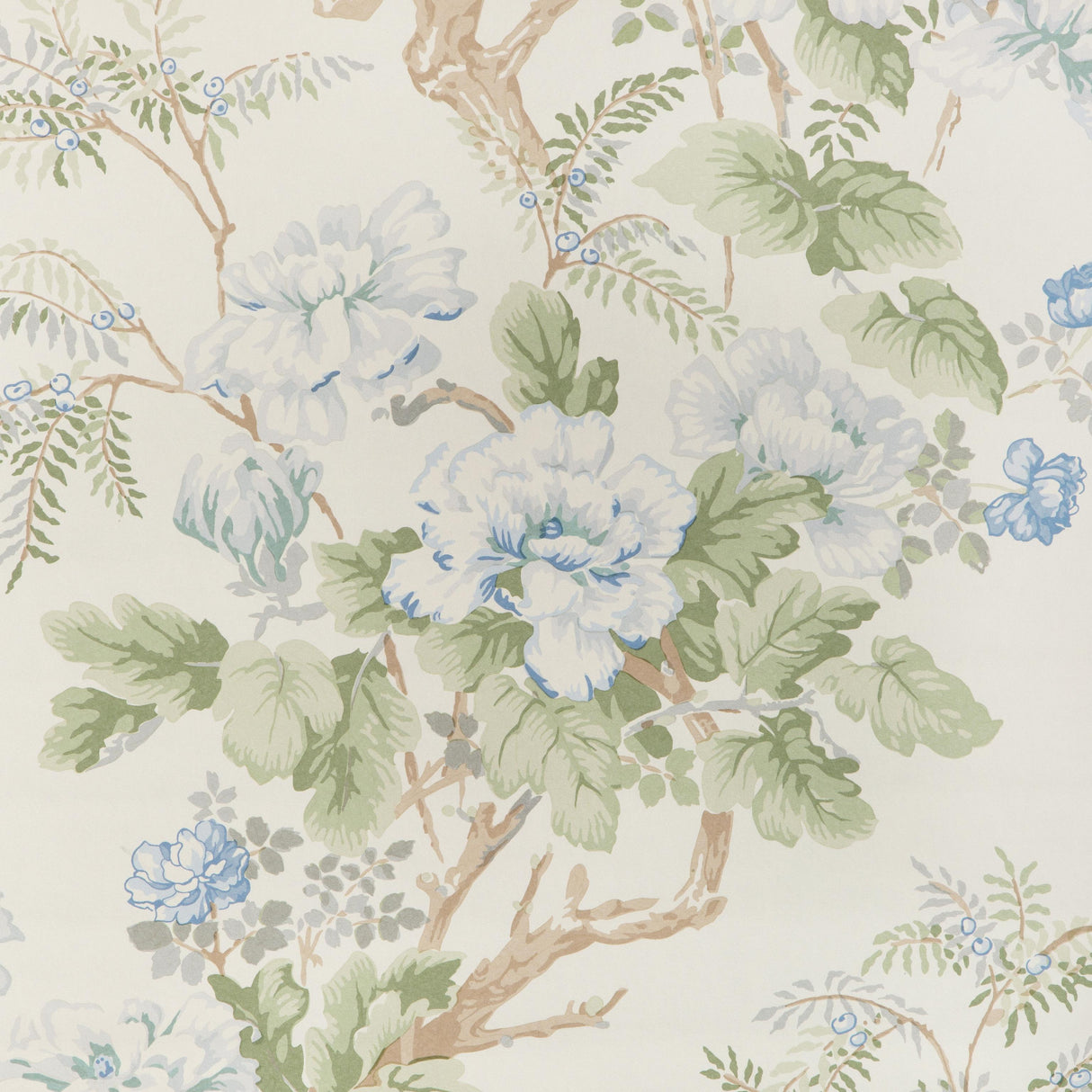 Lee Jofa CHINESE PEONY WP BLUE Wallpaper