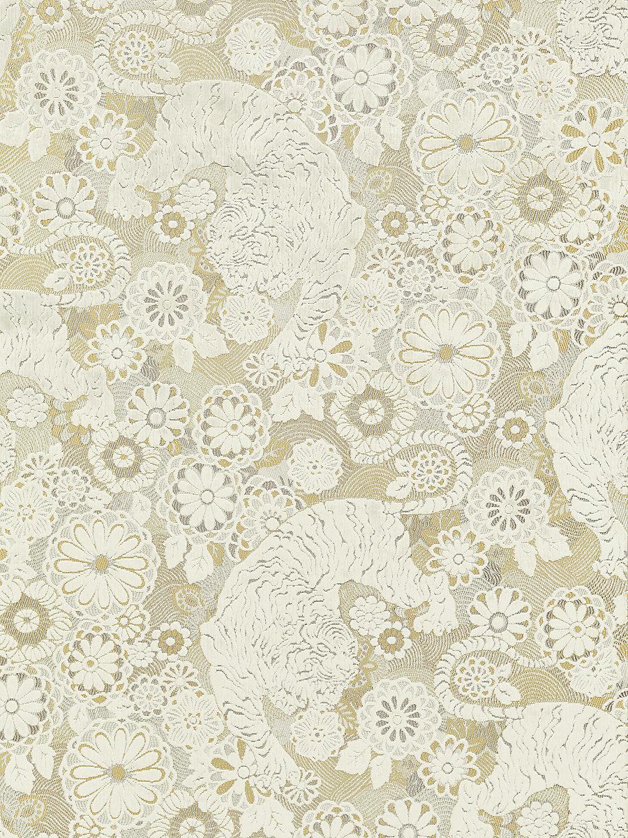 Scalamandre Siberian Tiger White Tawny Fabric
