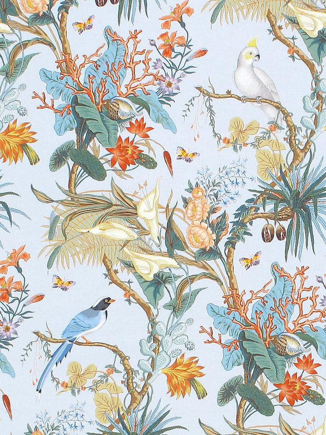 Scalamandre Cinque Terra Coral Sky Fabric