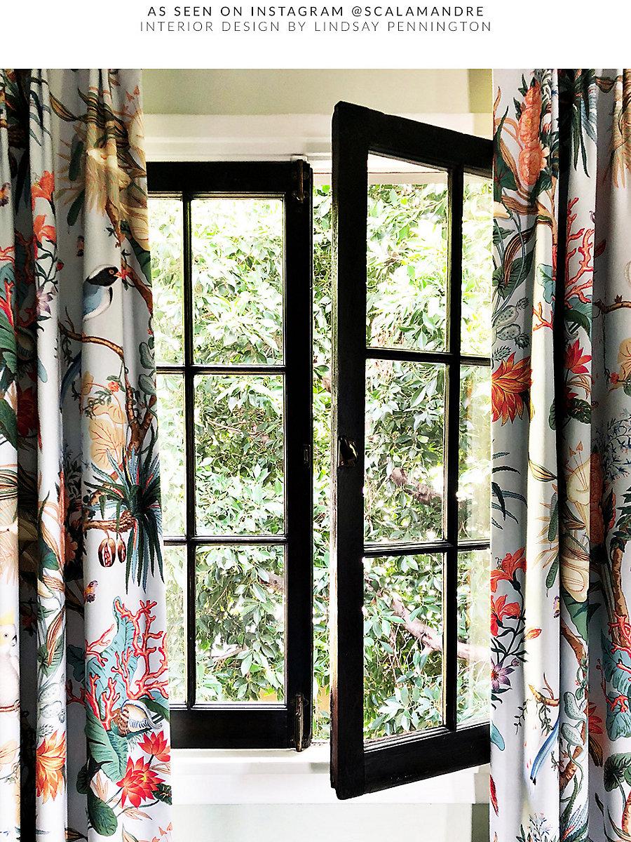 Scalamandre Cinque Terra Coral Sky Fabric