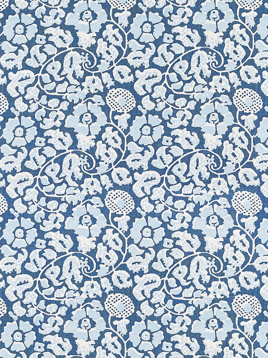 Scalamandre Maiden Floral Denim Fabric
