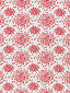 Hinson Fireworks Cotton Print Red On White Fabric