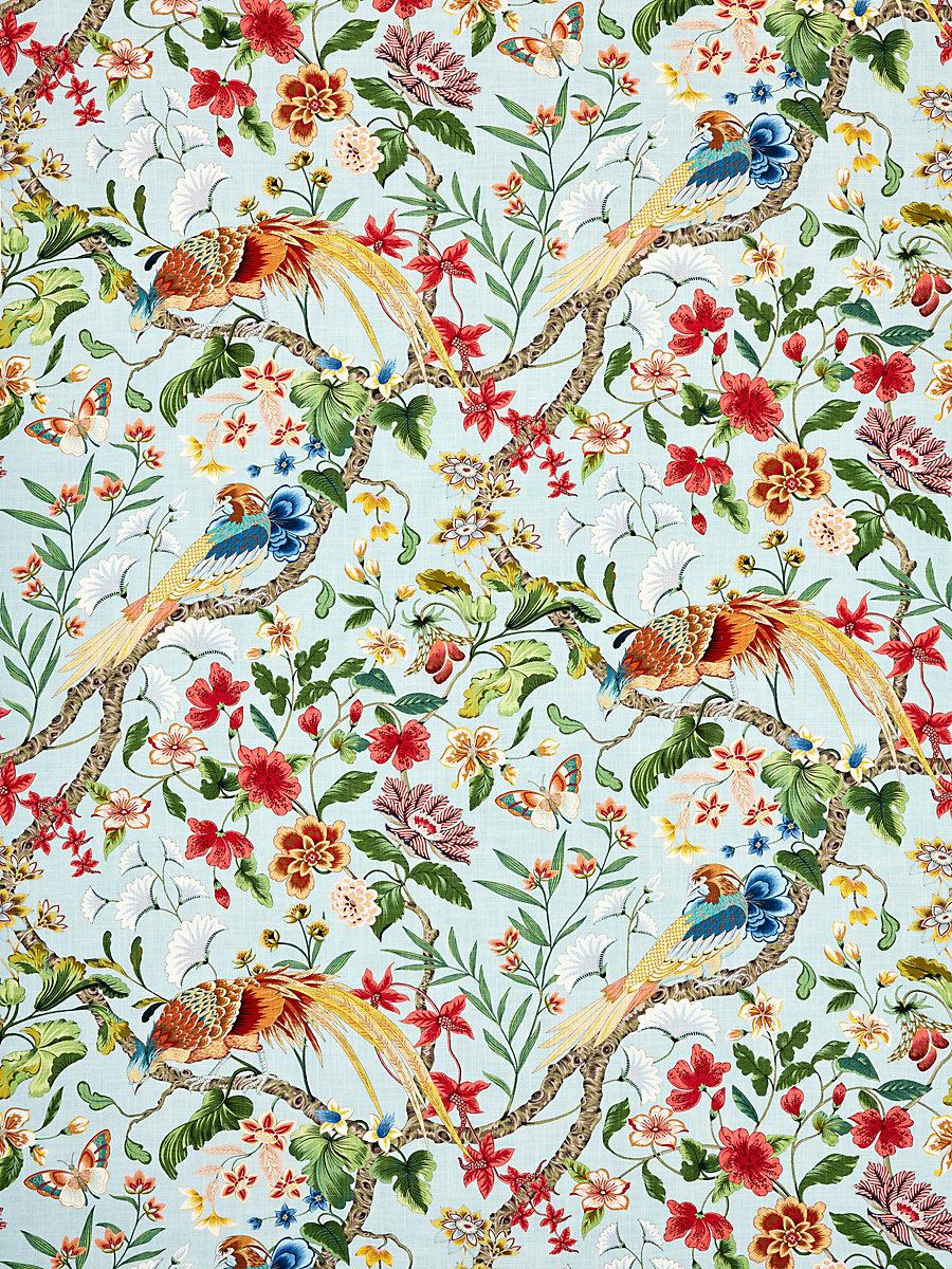 Scalamandre Botany Bay Sky Multi Fabric