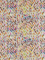 Scalamandre Jamboree Linen Print Magenta / Multi Fabric