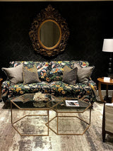 Scalamandre Botany Bay Black Ruby Fabric