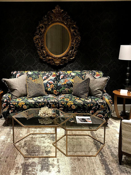 Scalamandre Botany Bay Black Ruby Fabric