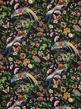 Scalamandre Botany Bay Black Ruby Fabric