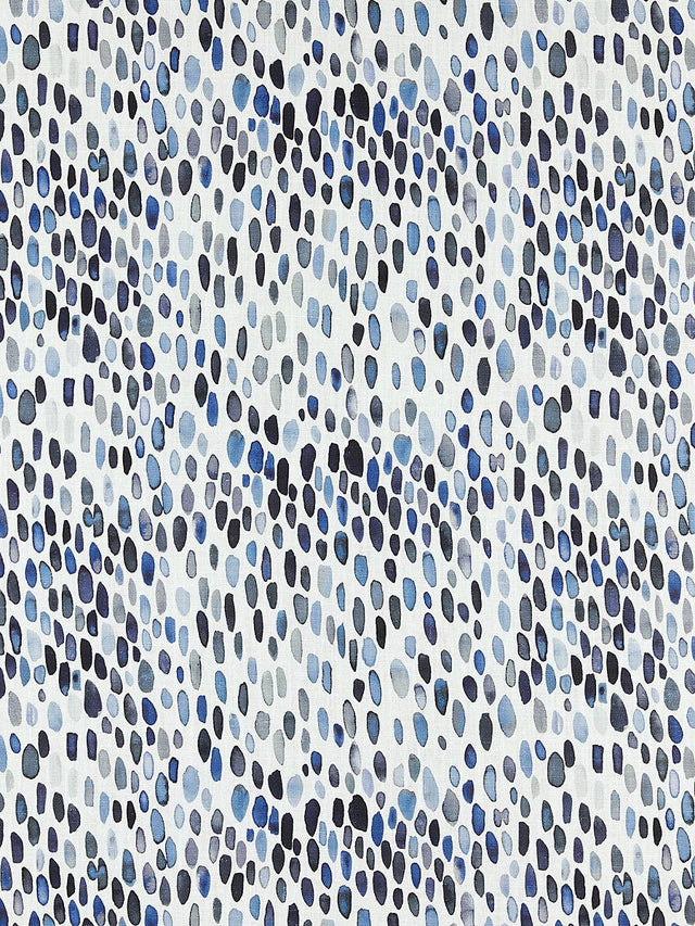 Scalamandre Jamboree Linen Print Blues Fabric