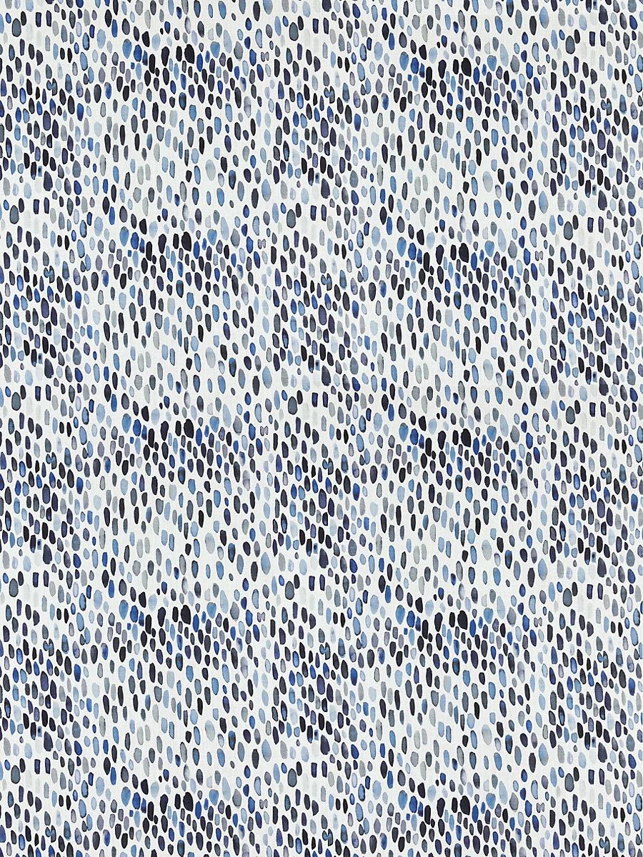 Scalamandre Jamboree Linen Print Blues Fabric