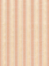 Scalamandre Shirred Stripe Peach & Beige Fabric