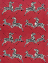 Scalamandre Zebras | Fabric Masai Red Fabric