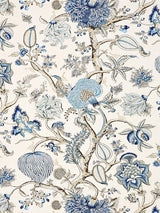 Scalamandre Pondicherry Linen Print Delft Fabric
