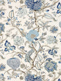 Scalamandre Pondicherry Linen Print Delft Fabric