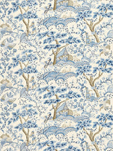Scalamandre Kelmescott Hand Block Print Porcelain Fabric