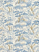 Scalamandre Kelmescott Hand Block Print Porcelain Fabric