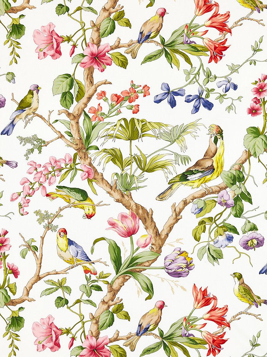 Scalamandre Belize Print Ivory Fabric