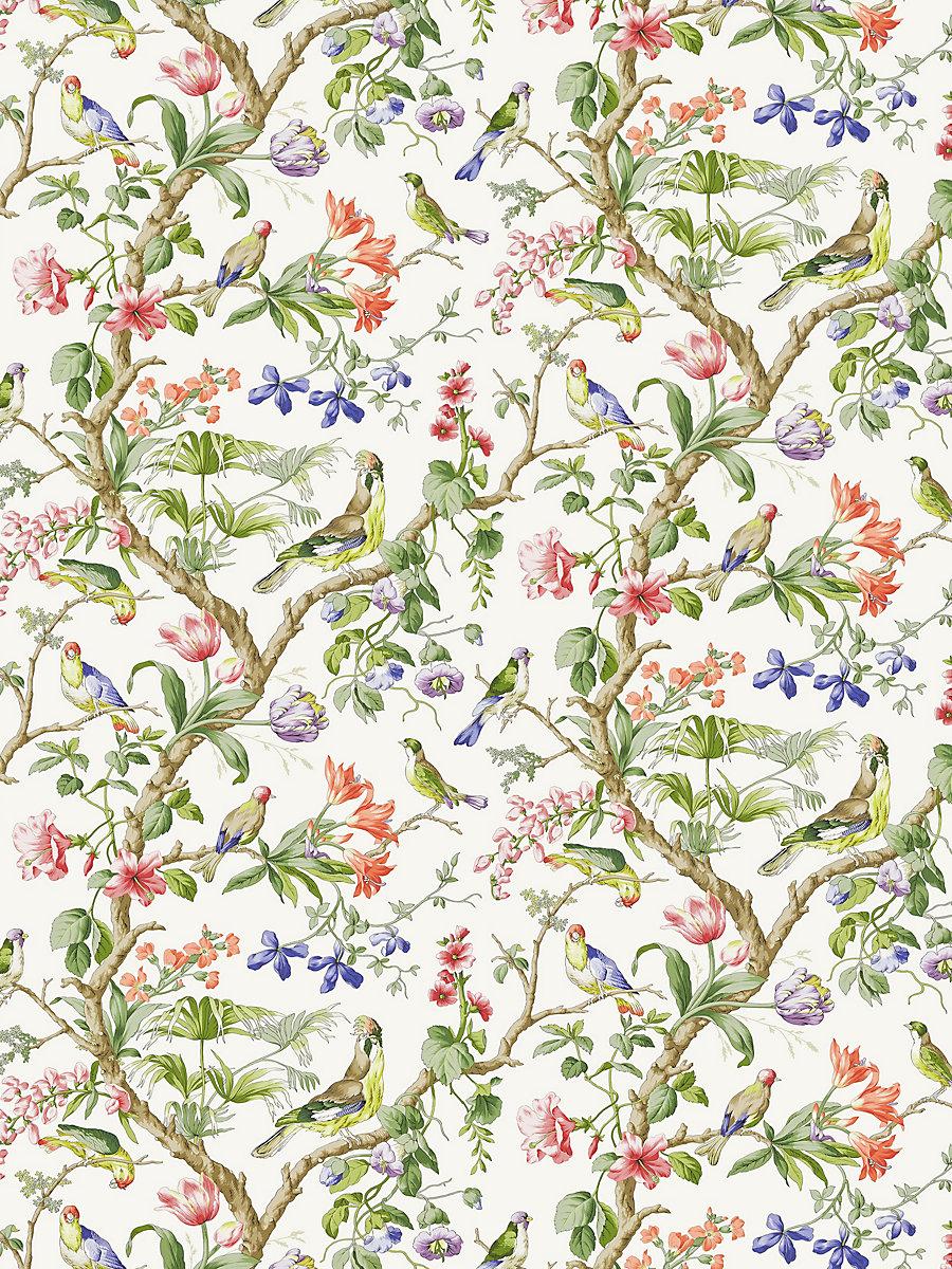 Scalamandre Belize Print Ivory Fabric