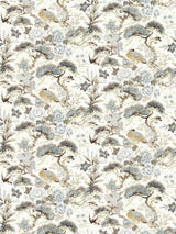 Scalamandre Shenyang Linen Print Parchment Fabric