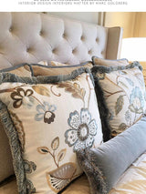 Scalamandre Willowood Embroidery Summer Sage Fabric